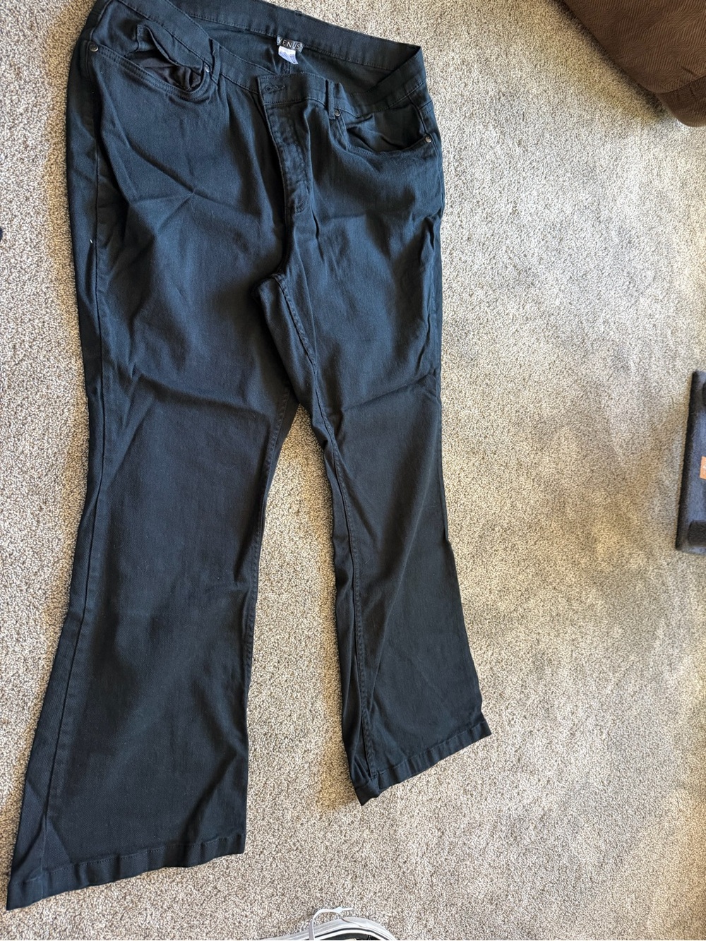 VENUS Black High-Rise Wide Leg Pants